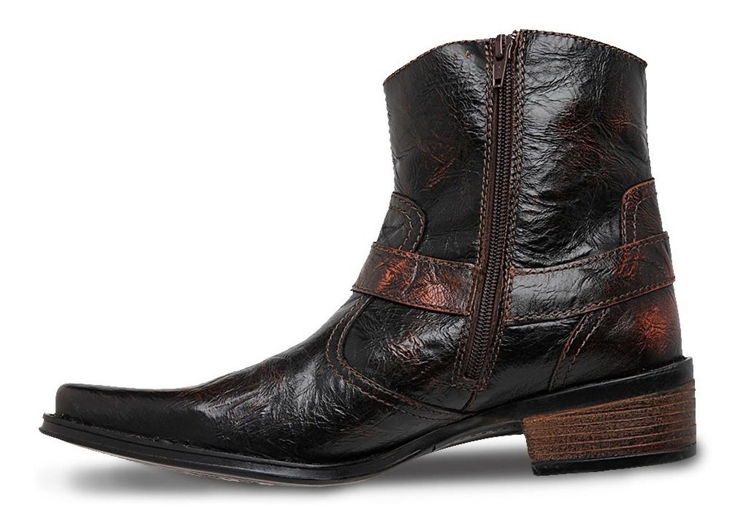 Botin Vaquero Hombre Urban Cowboy Café 40705 — imagen 4