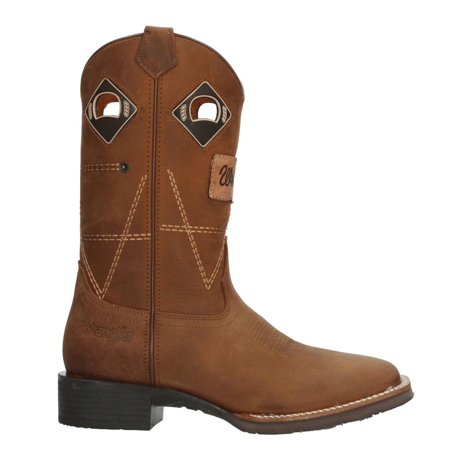 Bota Wrangler Vaquero Hombre Café Cierre Casual Caballero — imagen 2