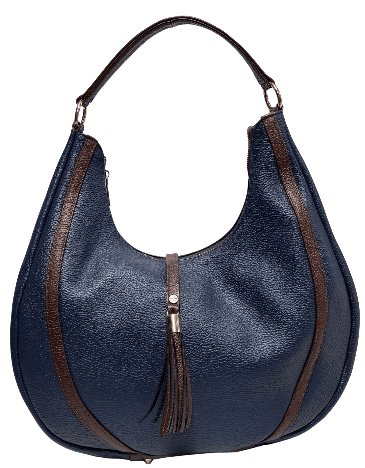 Bolso Grande De Piel Legitima Ternera Original Suave Negro Aitana — imagen 14