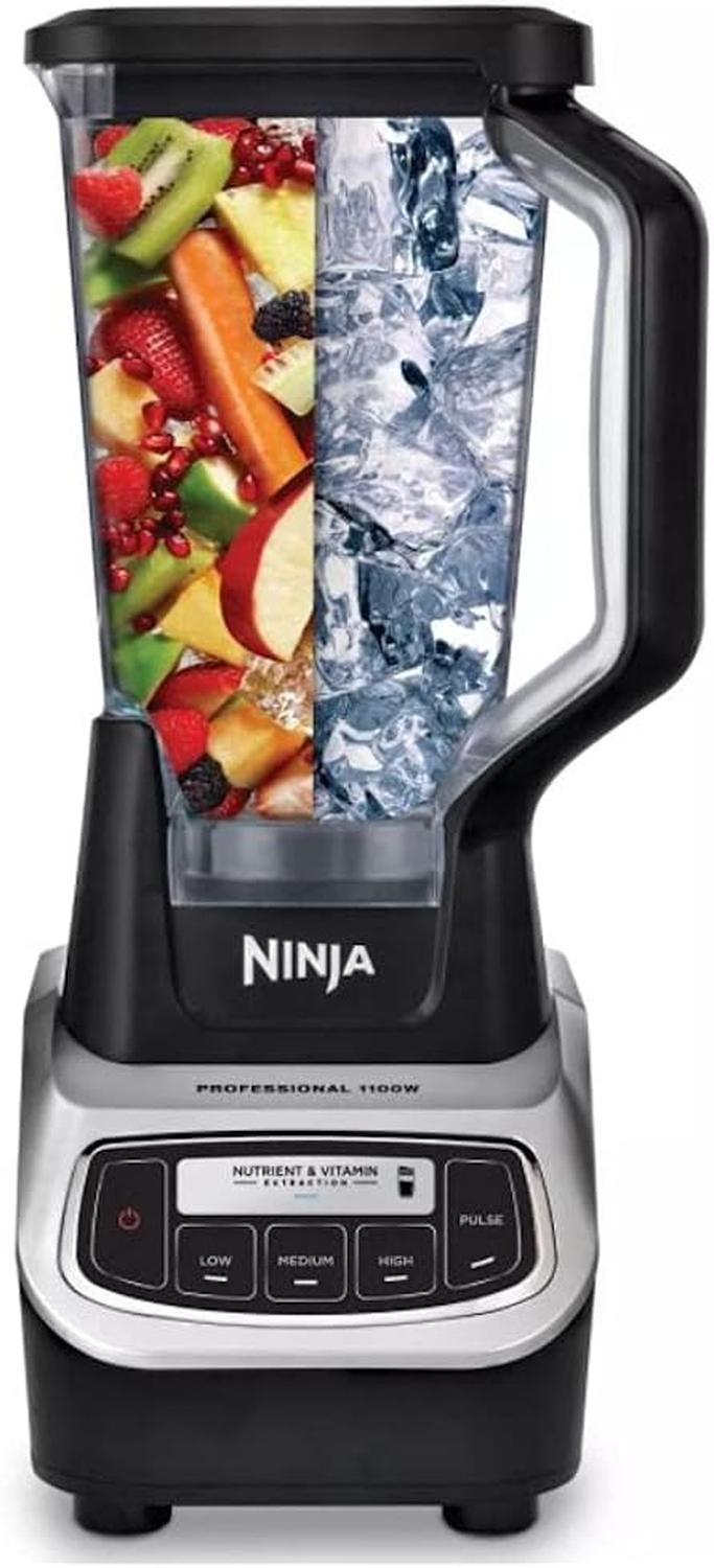 Licuadora Profesional Ninja BL621 1100W Jarra 72 oz + Vaso Personal 16 oz Plateada — imagen 1