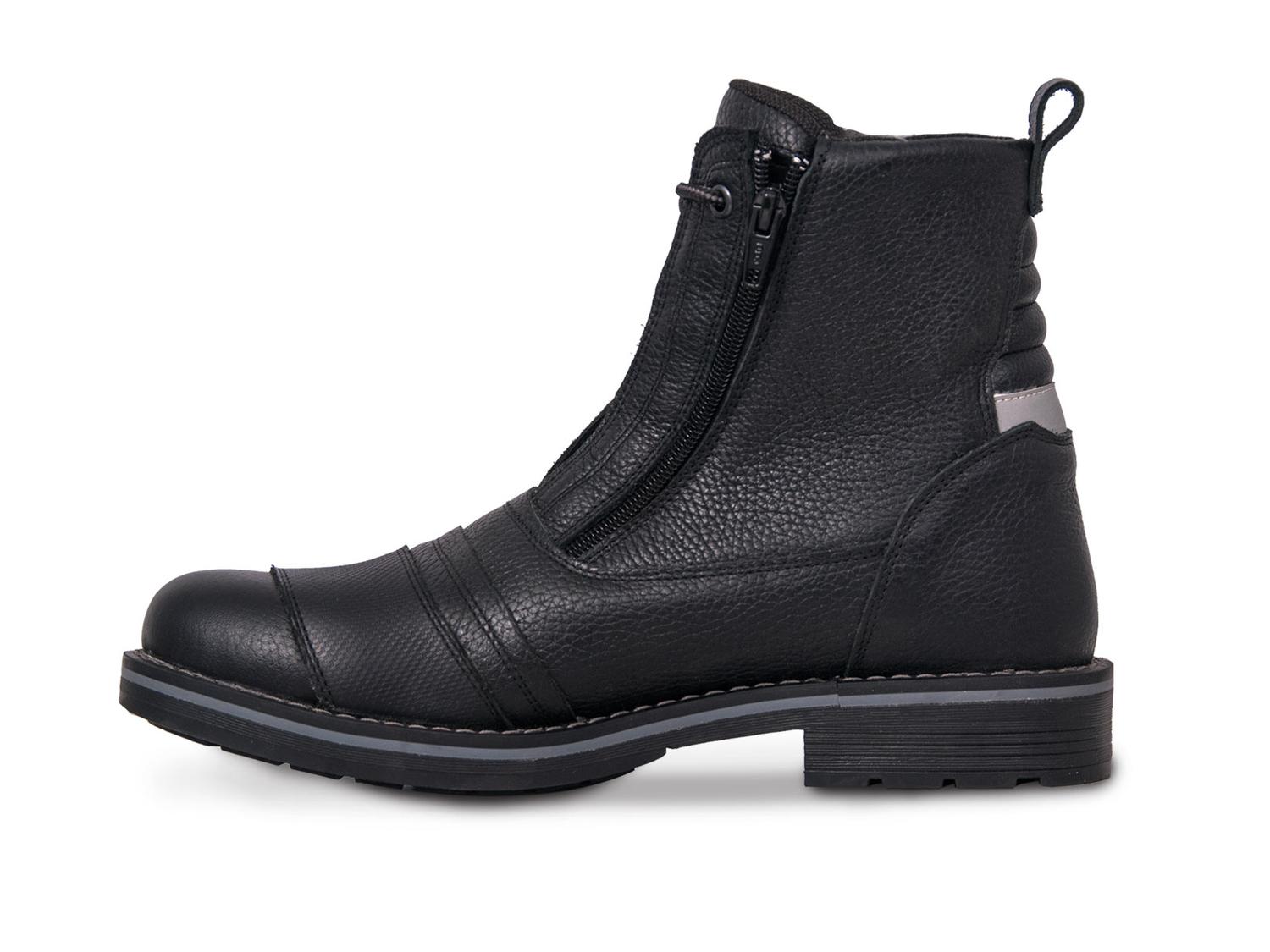 Bota Hombre Moto Biker Casual Workland 89501 Negro Flother — imagen 4