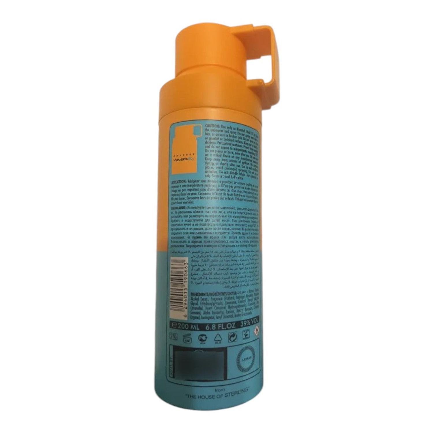 ARMAF ODYSSEY MADARINSKY PERFUME BODY SPRY 200 ML — imagen 3