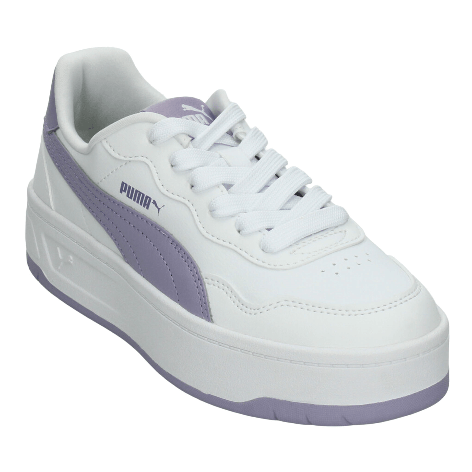 Tenis Puma Court Lally Skye Dama Casual Plataforma Blanco Mujer — imagen 4