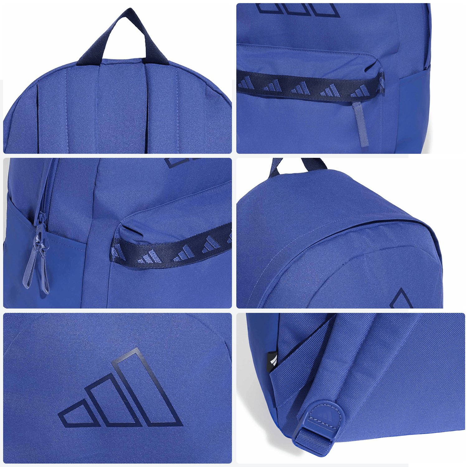 Mochila Adidas Classic Tape Unisex Escolar Azul Unisex 27L — imagen 6