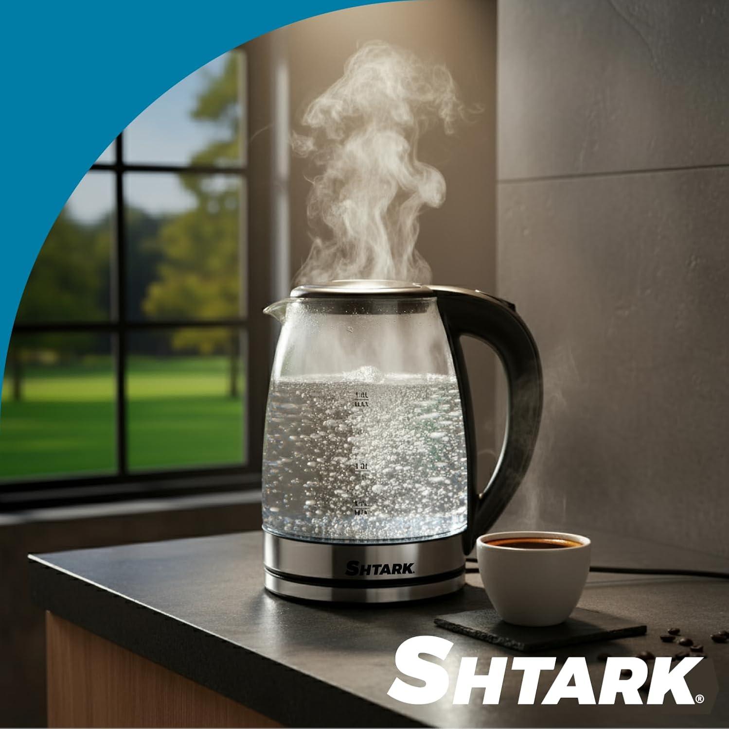 Hervidor Eléctrico de Vidrio Shtark 2 L con Luz LED Azul 1000 W — imagen 2