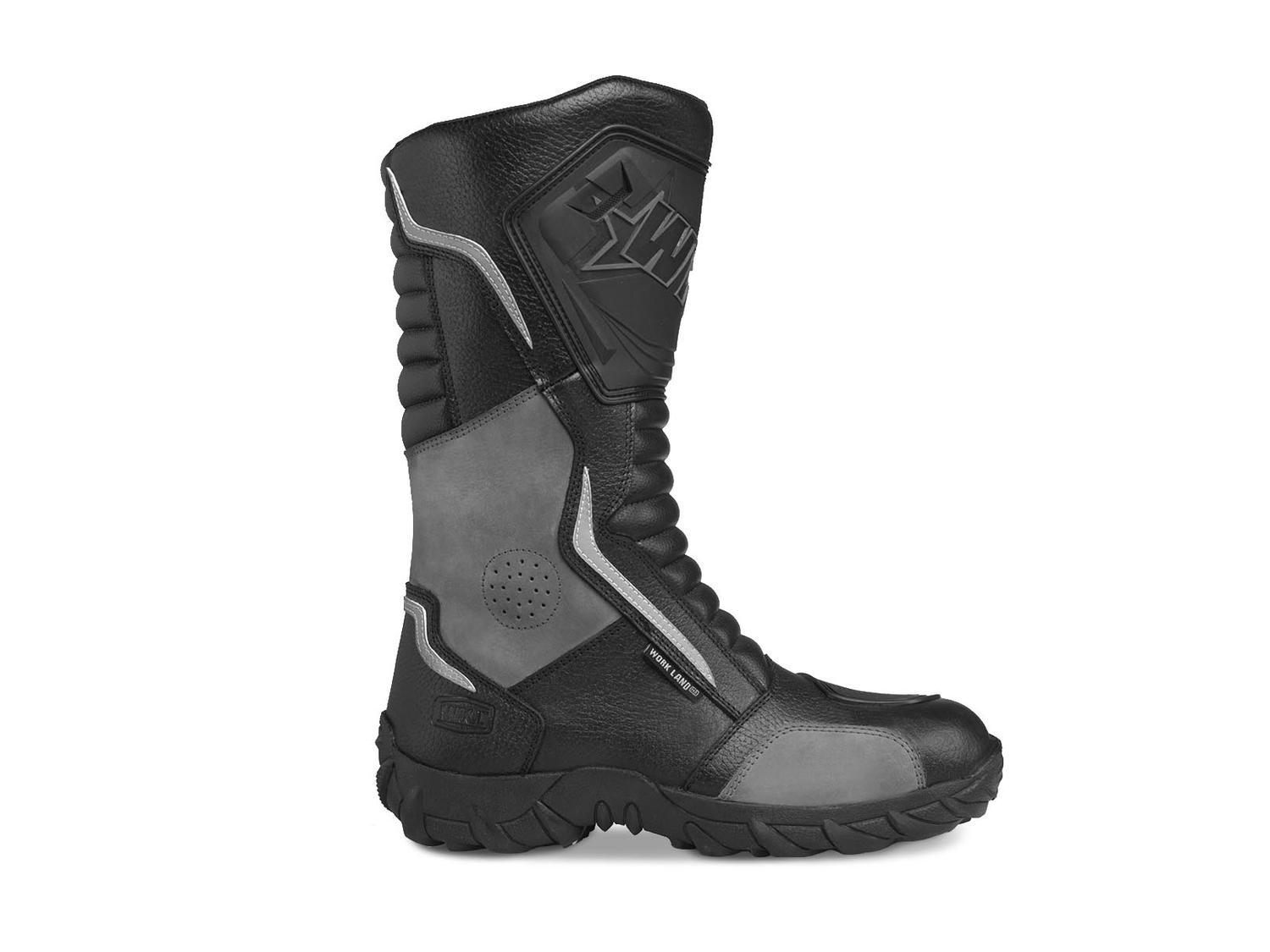 Botas Hombre Moto Biker Doble proposito Workland 76227 Gris — imagen 2