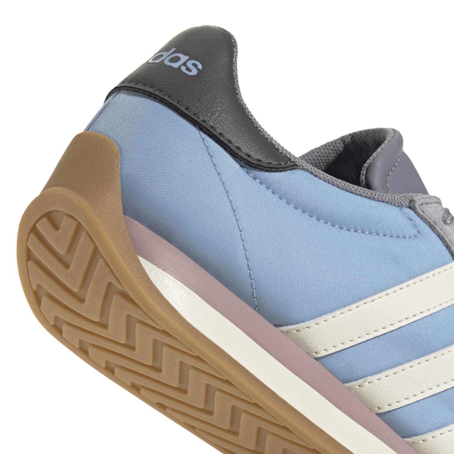 Tenis Adidas Runvista Dama Azul Cielo Casual Cintas Mujer — imagen 7