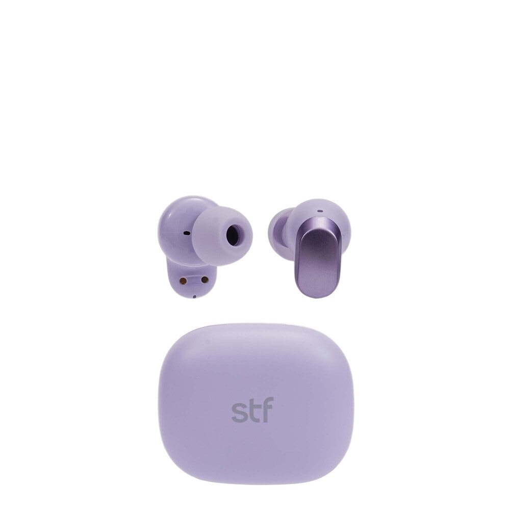 Audifonos Inalambricos Tws Cherry STF 36hrs Uso ENC Protección IPX4 Lila — imagen 2