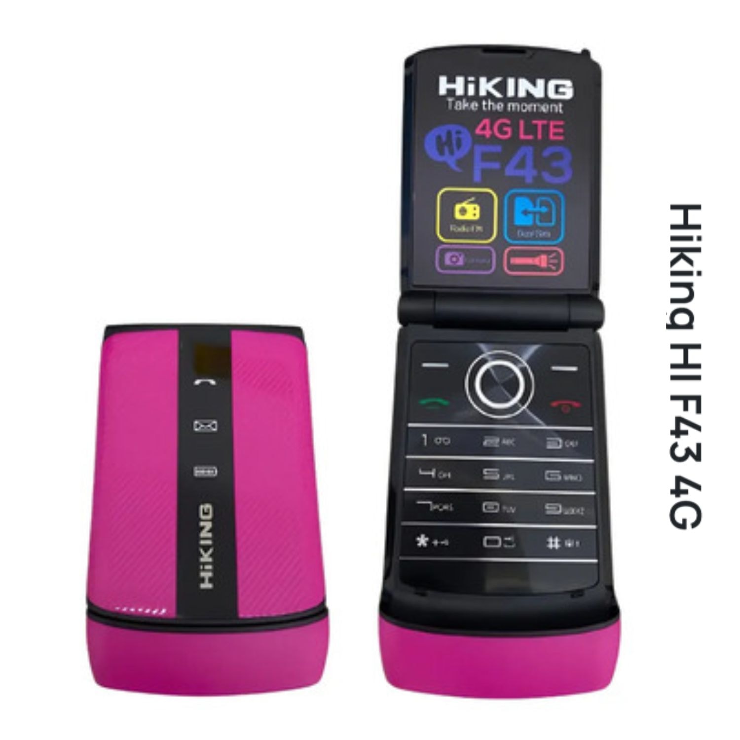Telefono Celular Hiking F43 Rosa — imagen 1