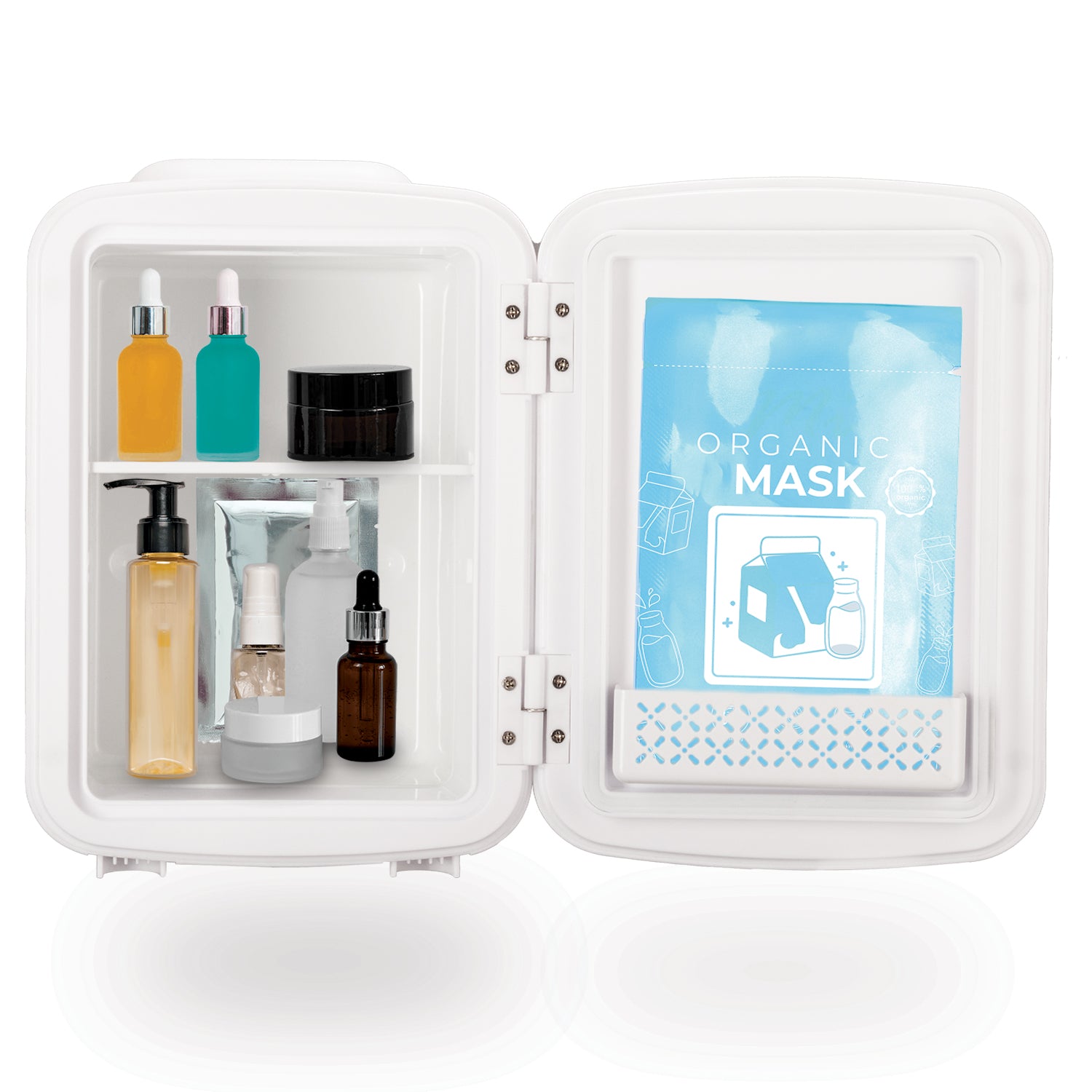 Mini Refrigerador Portatil 4 L con Espejo y Luz Led Enfria y Mantiene Calor Ideal para Skincare Timco REMIN4LA02 — imagen 3