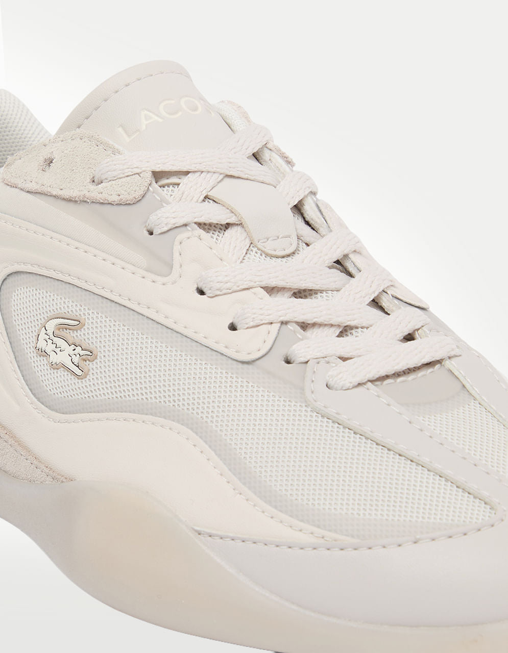 Tenis Lacoste Side Low 126 4 SFA Beige - Mujer — imagen 3
