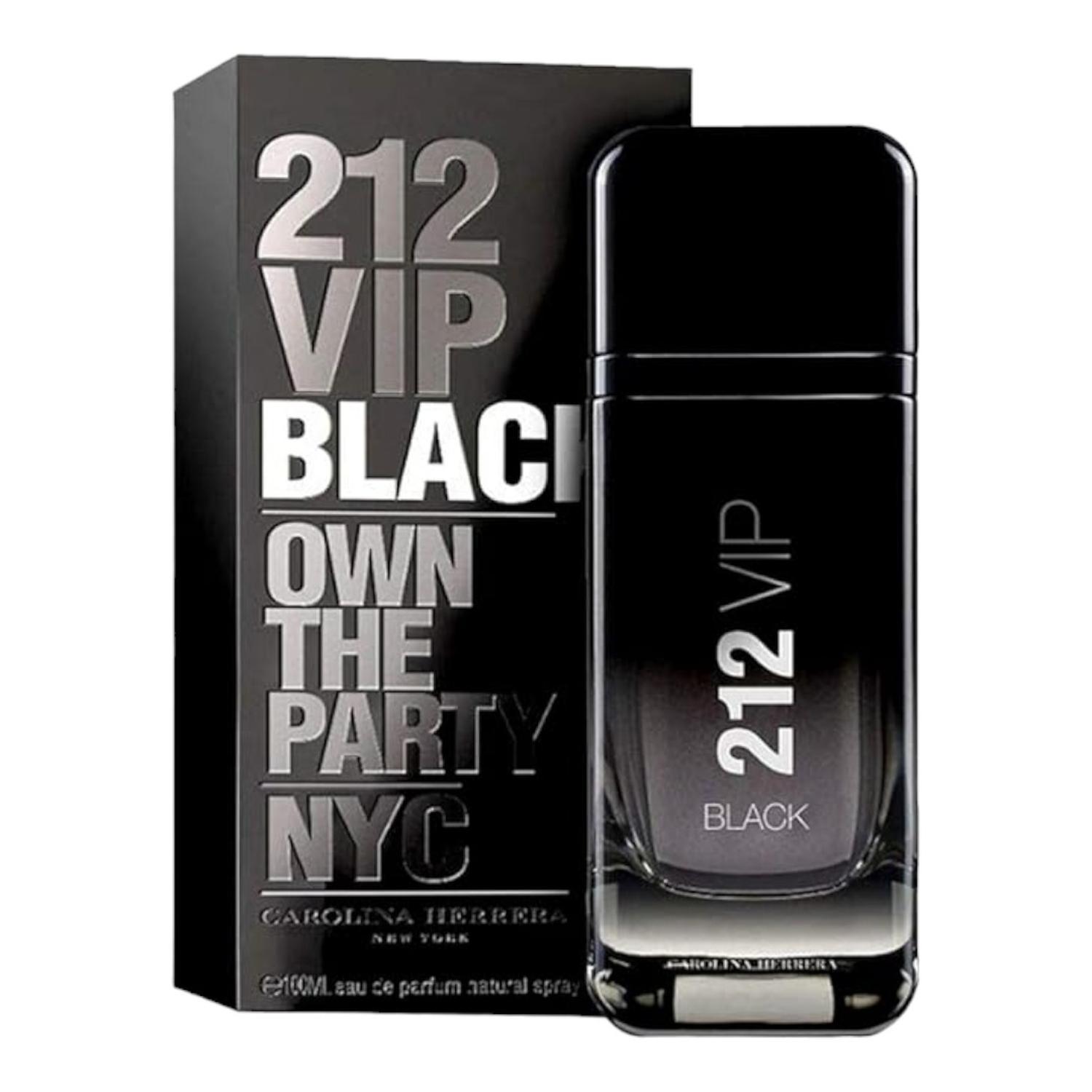 CAROLINA HERRERA 212 VIP BLACK EDT 100 ML — imagen 3