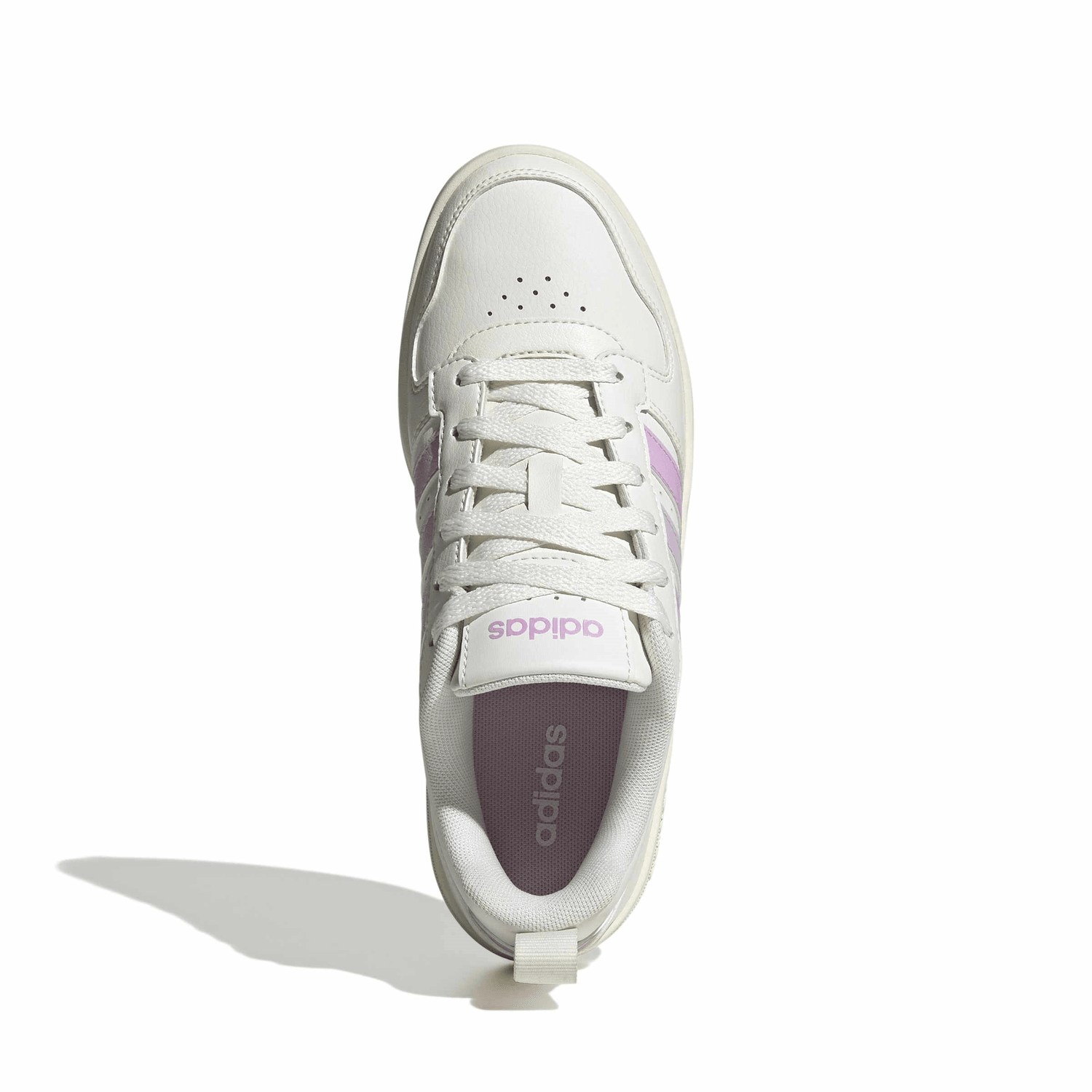 Tenis Adidas Courtwave Core Dama Crema Casual Cintas Mujer — imagen 8