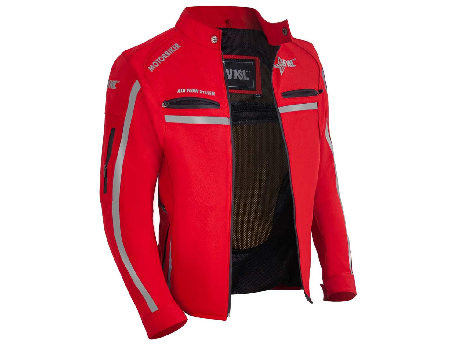 Chamarra Moto Hombre Impermeable Biker Protecciones Wkl 65R — imagen 4