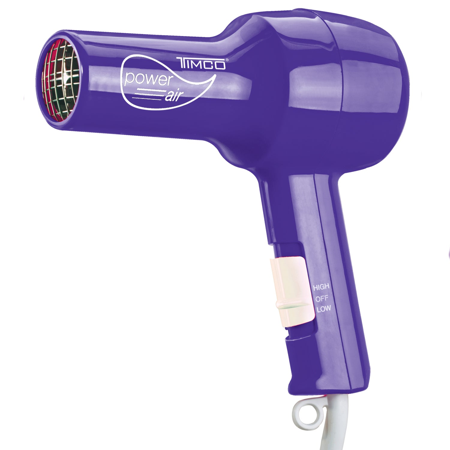 Kit Combo Secadora de Cabello y Tenaza Rizadora 19 mm Morado Timco COMTC1800TR21 — imagen 3