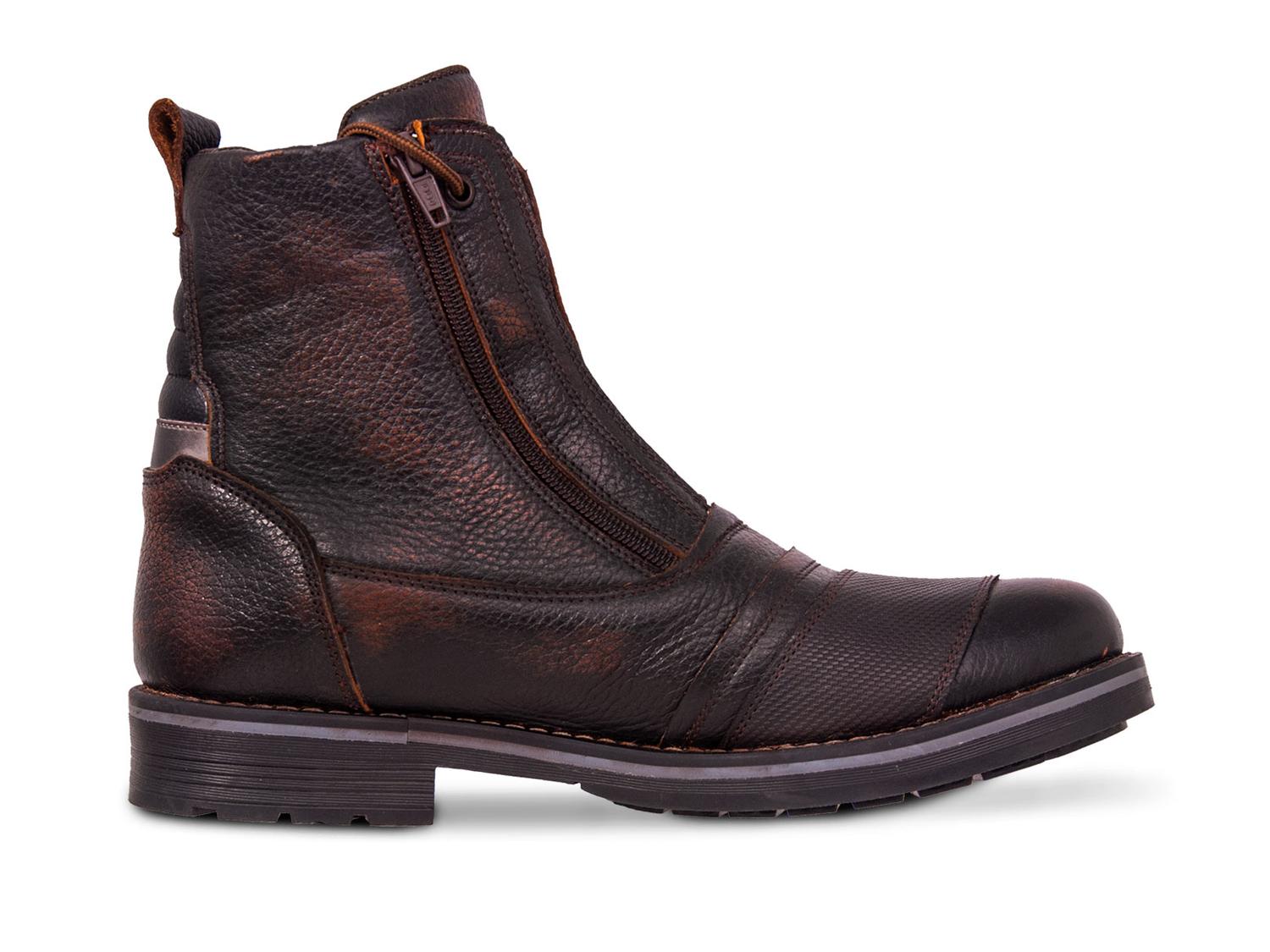 Bota Hombre Moto Biker Casual Workland 89501 Miel Brush — imagen 5