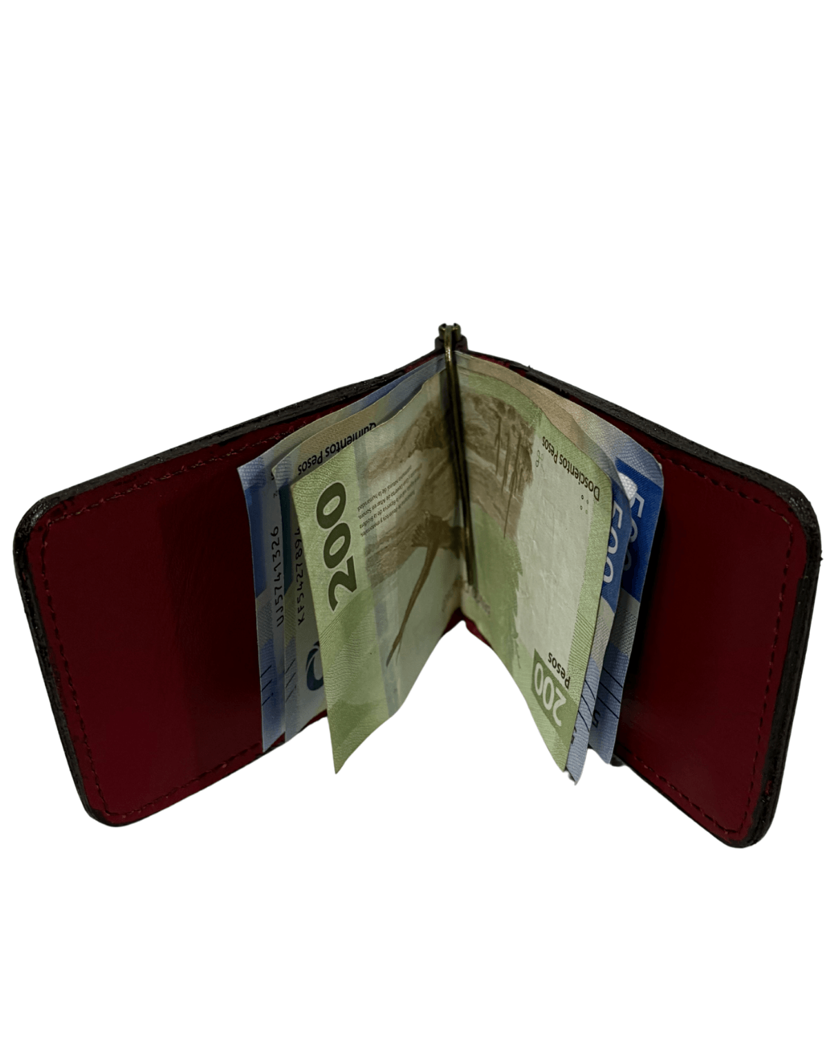 Tarjetero De Piel Con Clip Para Billetes Minimalista — imagen 6