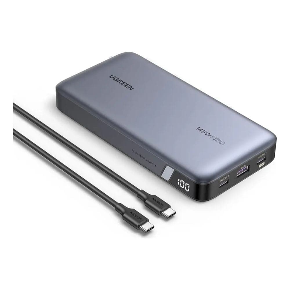 Bateria UGreen 25000mAh Fast Charging Power Bank 145w PB205 - Negro — imagen 3
