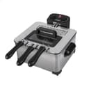 Freidora de Inmersion Daewoo 4L 2 Cestas y Control Temperatura
