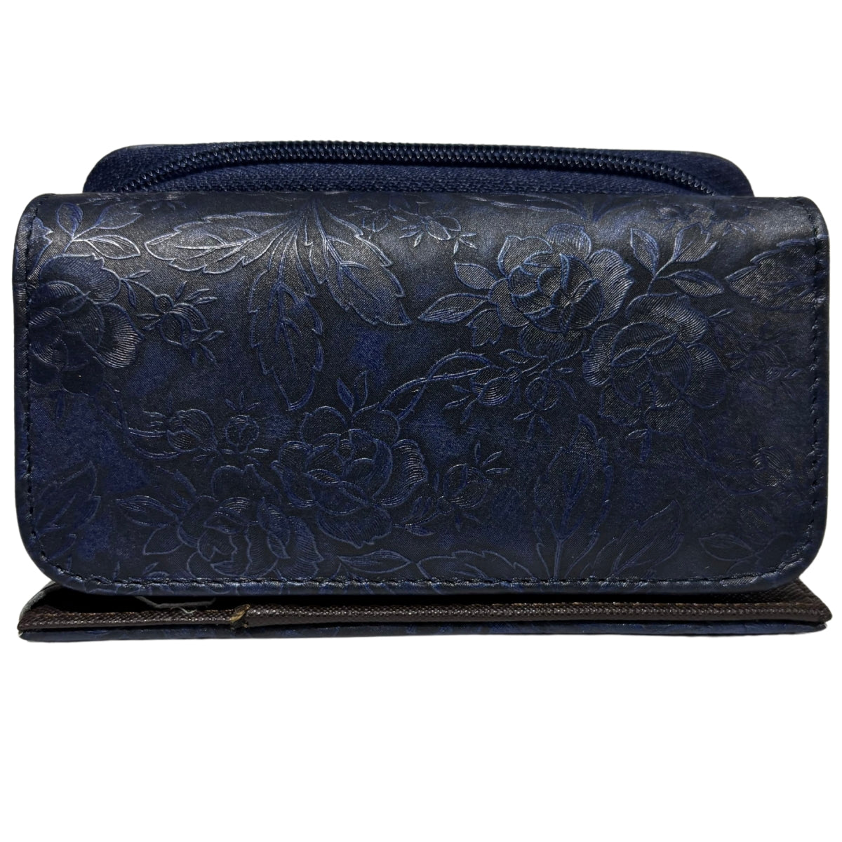 Cartera Dama Piel Legitima Genuina Ternera Grabada Pequeña Mini Cierr — imagen 13