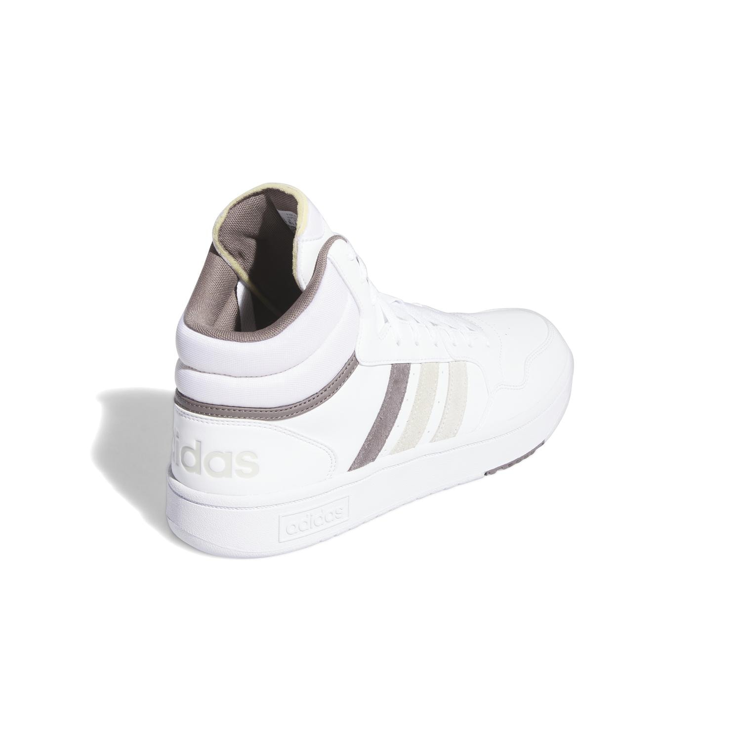 Tenis Adidas Hoop 3.0 Mid Hombre Casual Blanco Caballero — imagen 3