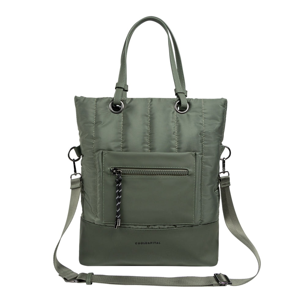 Bolsa CoolCapital Tote Bag Fuji: Laptop 14", Resistente y Ajustable, Verde — imagen 2