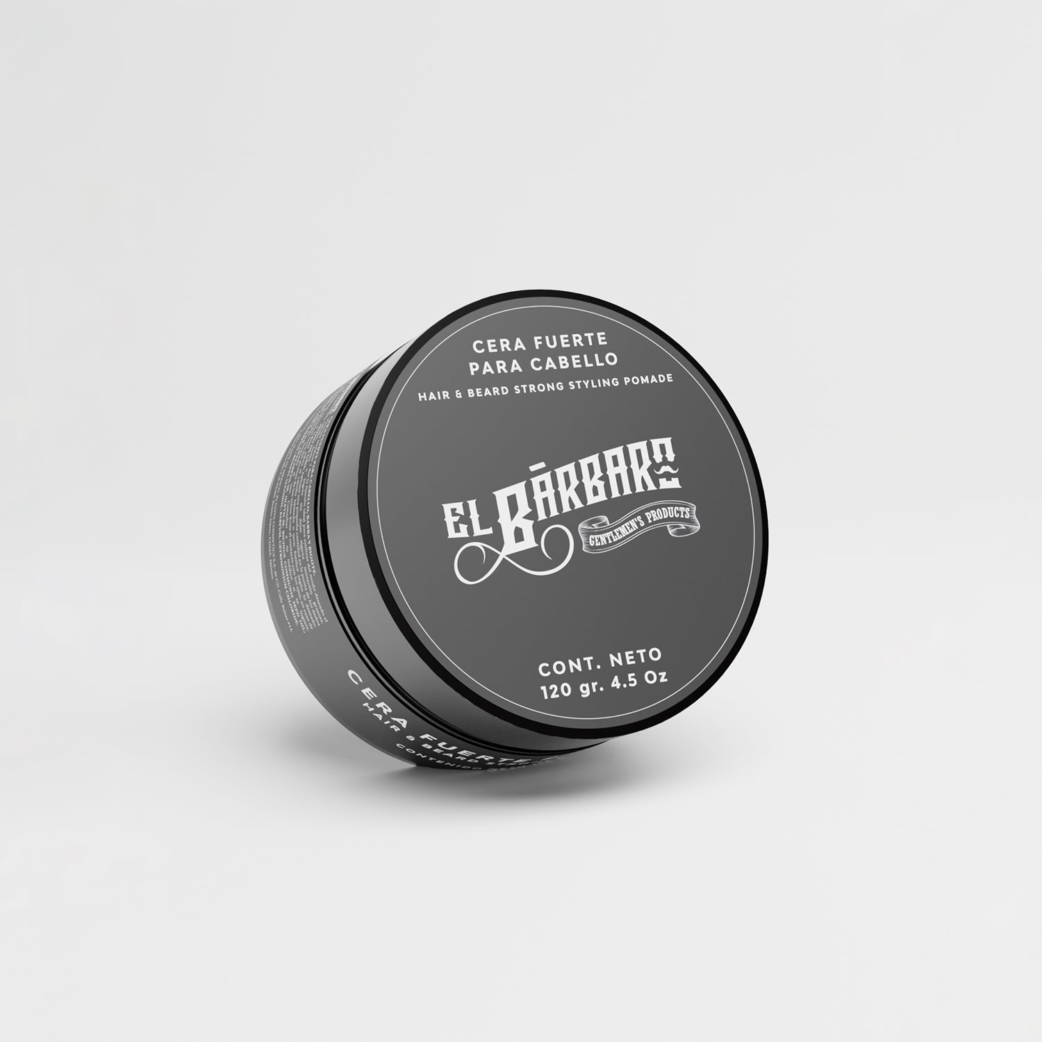 Cera para Cabello, Barba y Bigote Hombre Fijación Fuerte Sin Residuos Con Aceite de Ricino El Bárbaro 120g — imagen 4