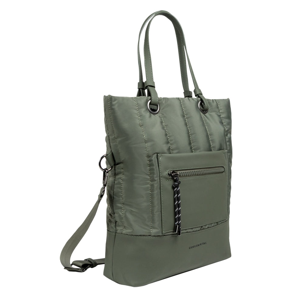Bolsa CoolCapital Tote Bag Fuji: Laptop 14", Resistente y Ajustable, Verde — imagen 14