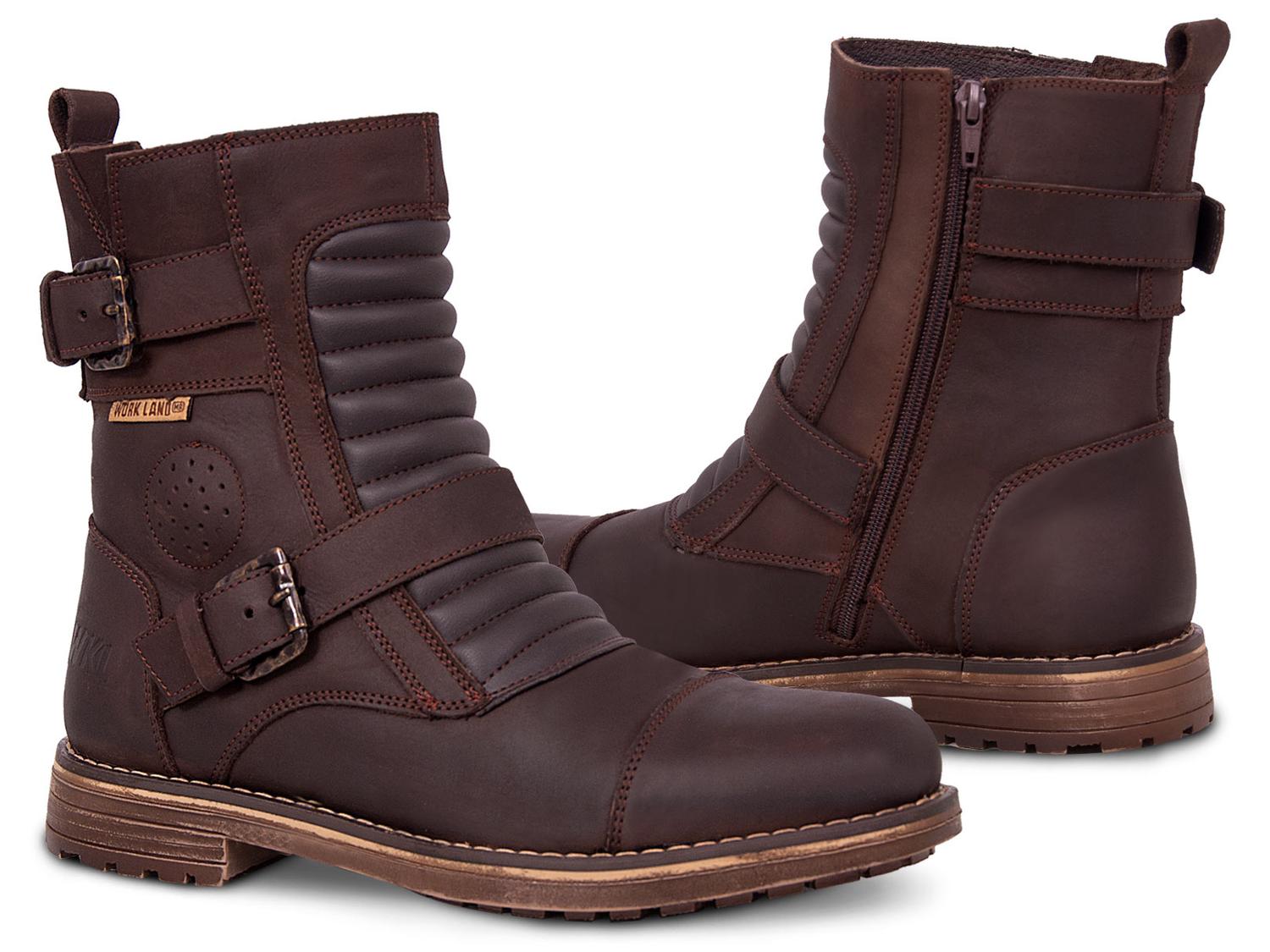 Bota Hombre Moto Biker Casual Workland 89737 Chocolate — imagen 2