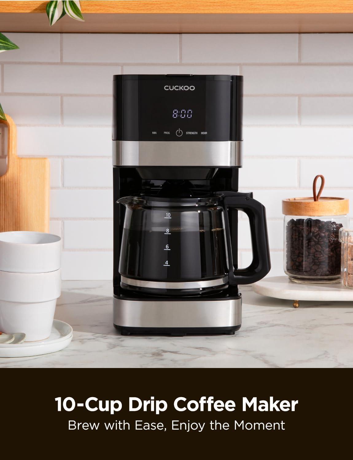 Cafetera de Goteo Cuckoo CCM-BD011B Acero Inoxidable 10 Tazas Programable — imagen 5