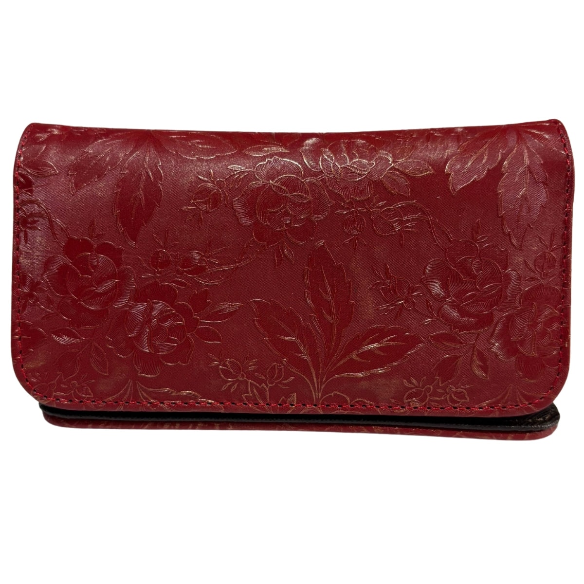 Cartera De Dama Piel Legitima Genuina Ternera Grabada Pequeña Mini — imagen 5