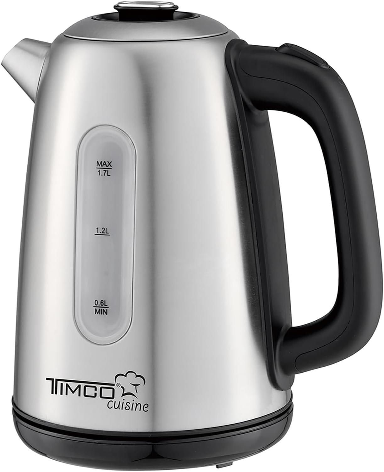 Tetera Digital Timco JE8701R 1.7L Acero Inox Rojo — imagen 1