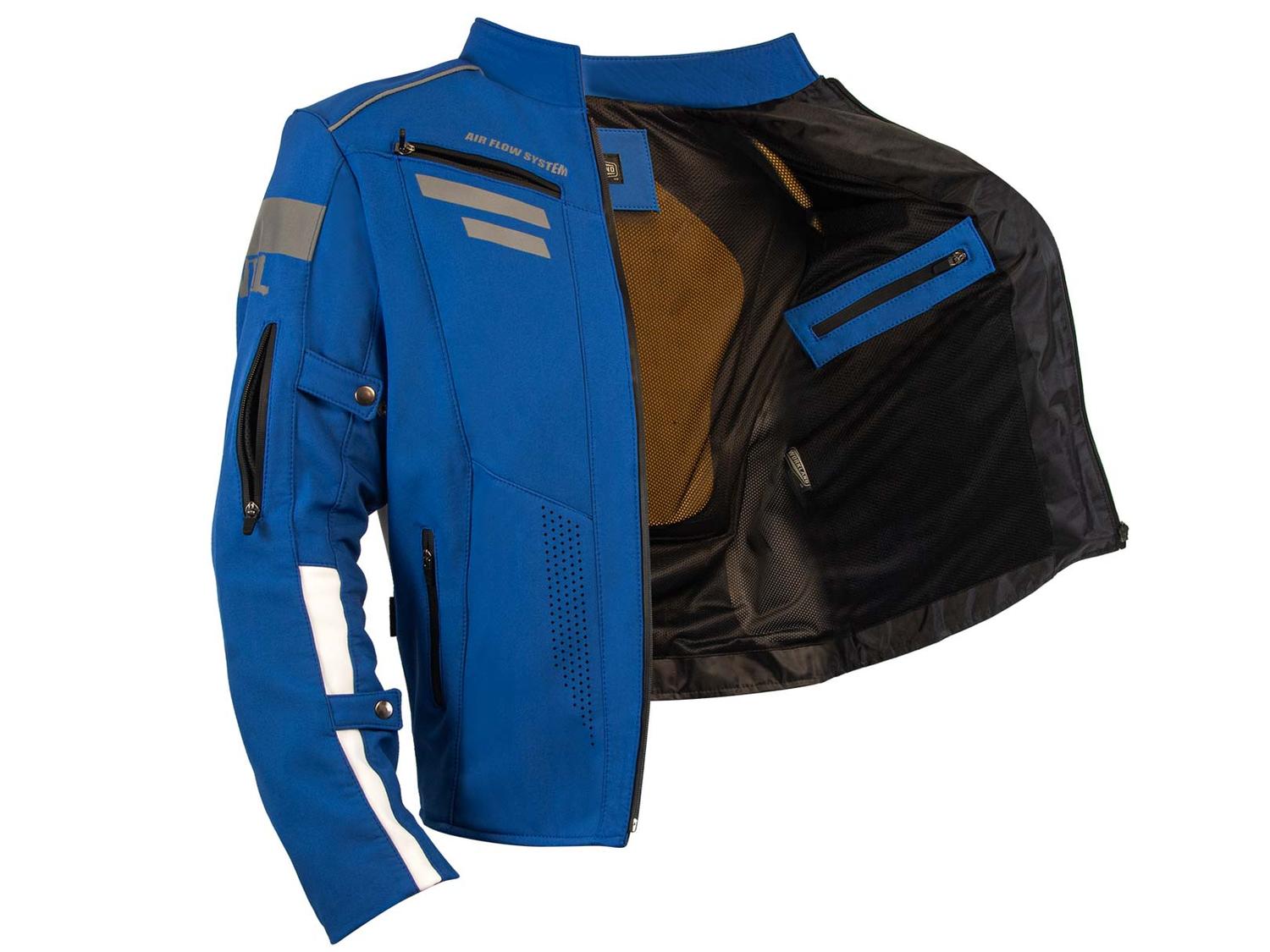 Chamarra motociclista hombre protecciones impermeable WKL Ar — imagen 4