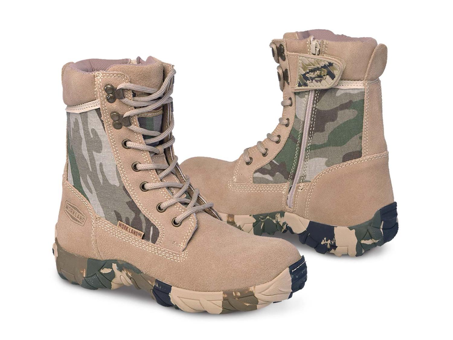 Bota táctica Militar Hombre Camuflaje Workland 76211 Arena — imagen 1
