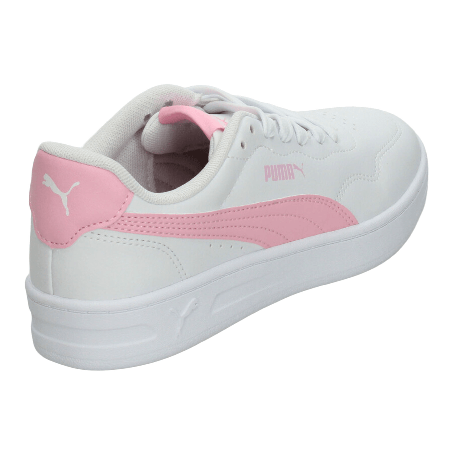 Tenis Puma Court Classic Clean Niña Blanco Casual Infantil T22-26 — imagen 4