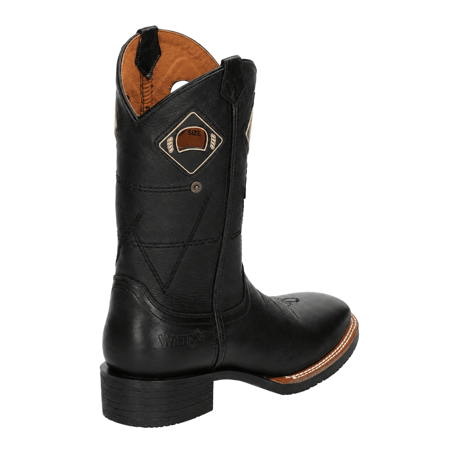 Bota Wrangler Hombre Negro Vaquero Casual Caballero — imagen 4
