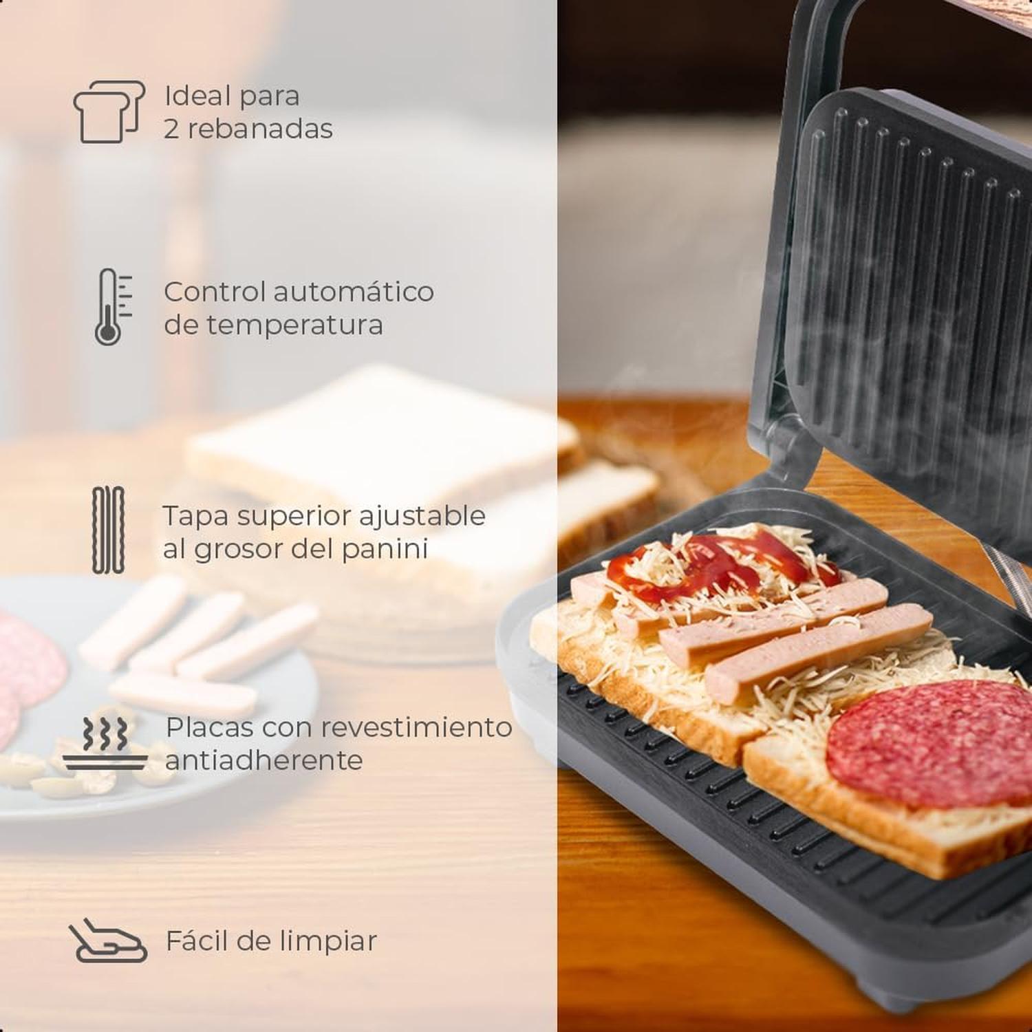 Combo tostador y parrilla Daewoo Negro con Madera — imagen 6