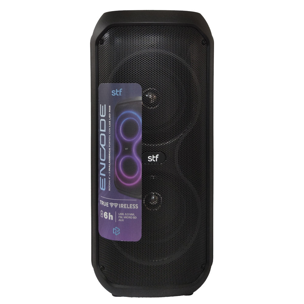 Bocina Portatil Encode 2x4 STF 10W 6hrs Uso Funcion Tws — imagen 9