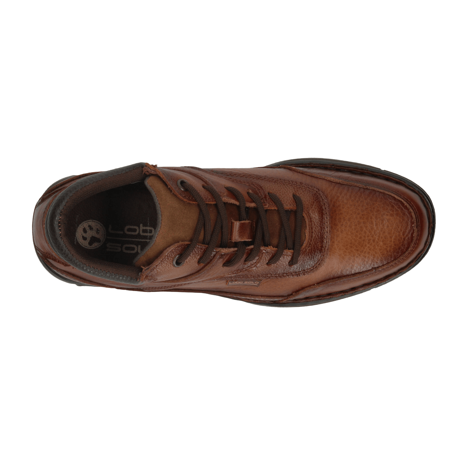 Bota Lobo Solo Hombre Café Casual Cómodas Caballero — imagen 9