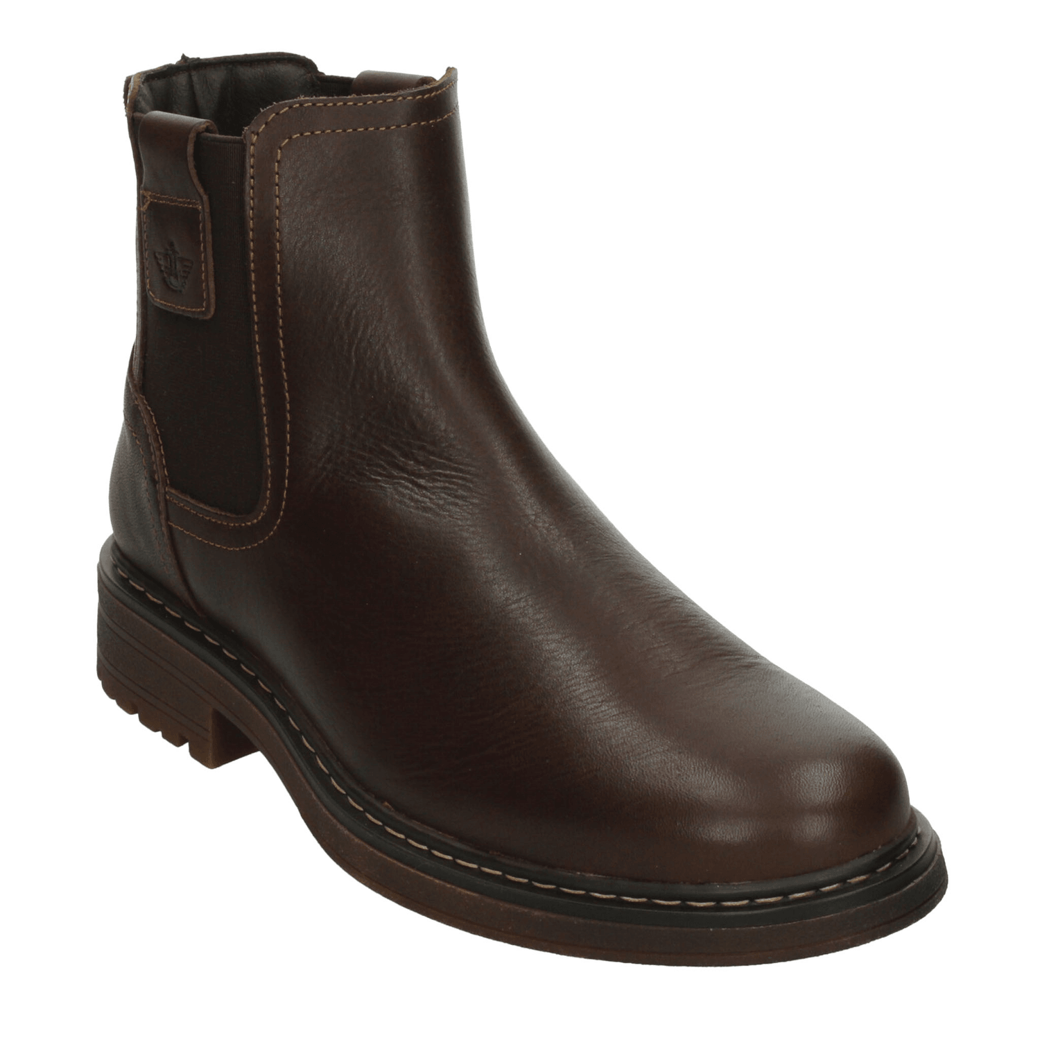 Bota Dockers Hombre Casual Chelsea Cómodo Café Caballero — imagen 4