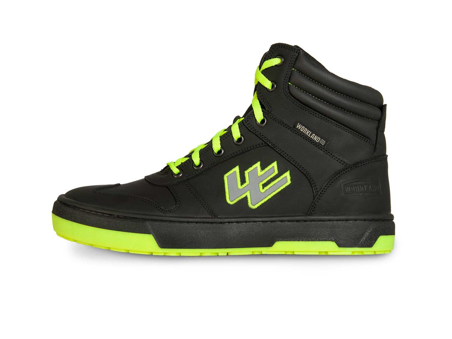 Tenis Bota Motociclista Hombre Moto Wkl 80203 Negro Verde — imagen 4