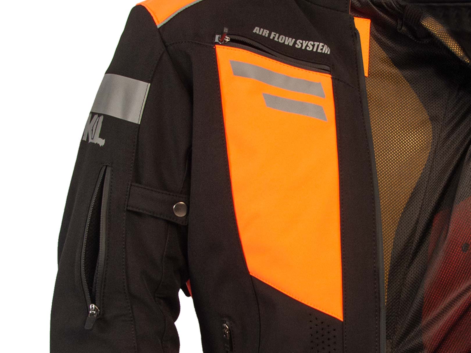 Chamarra moto hombre biker impermeable proteccion WKL 85-NNA — imagen 13