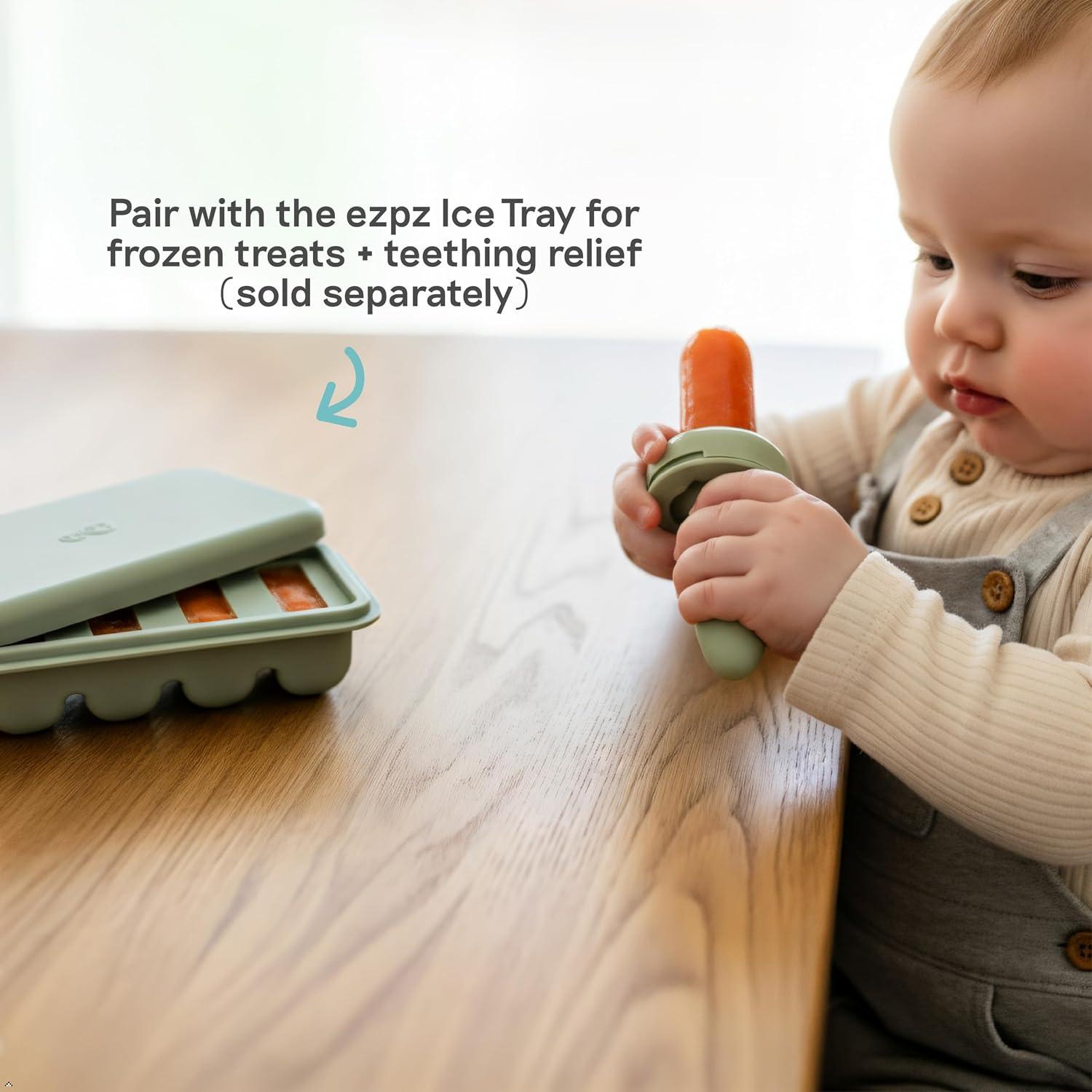 Alimentador EzPz Baby-Led Gris para Bebé de Silicón — imagen 7