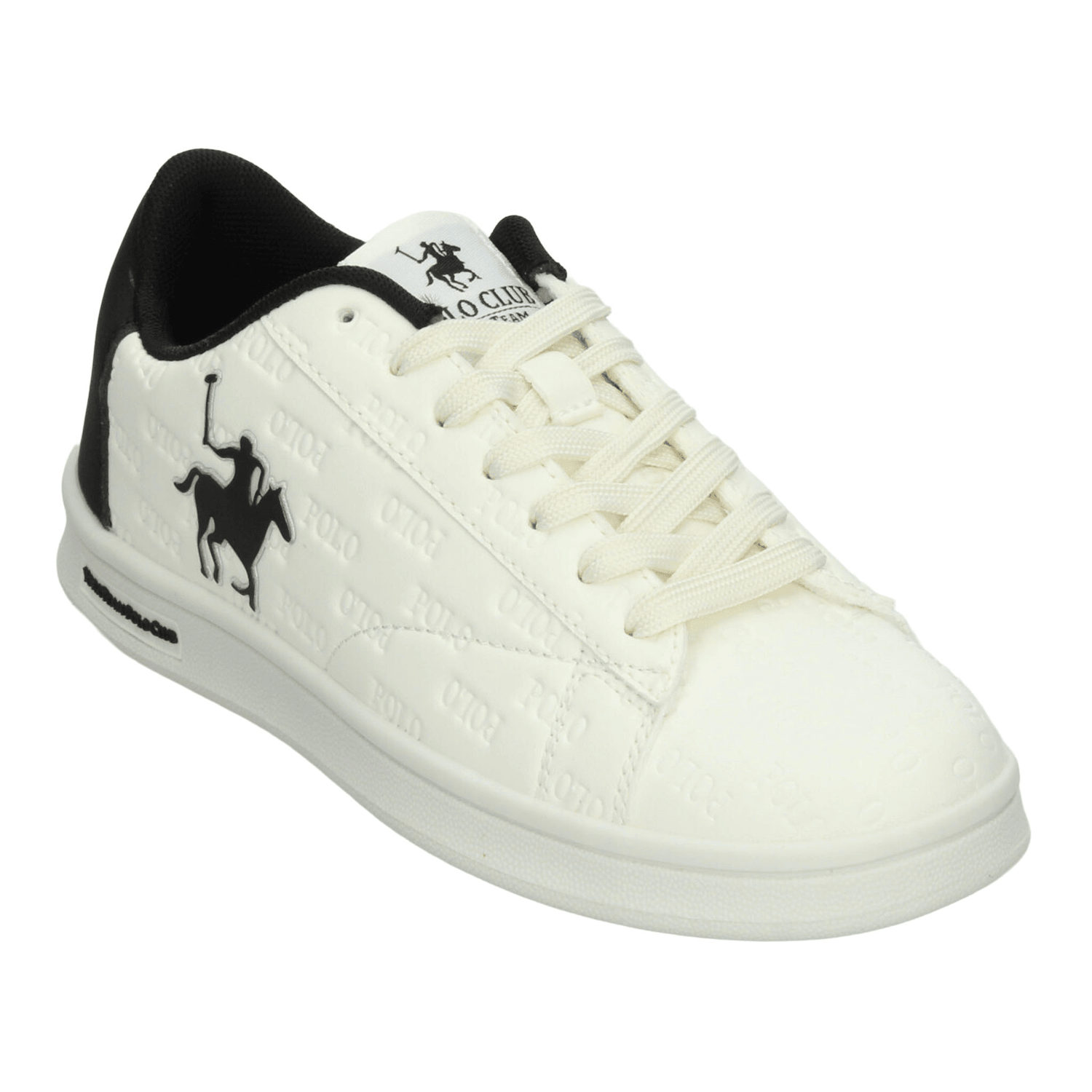 Tenis Polo Dama Off White Negro Casual Para Mujer — imagen 5