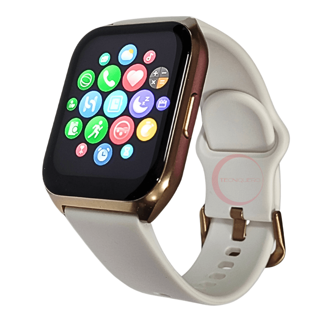 Smartwatch Filwans GTS Mini Pantalla 1.85 Pulgadas 78 Modos Deportivos Llamadas Bluetooth IP68 Bateria 250mAh, Dorada — imagen 11