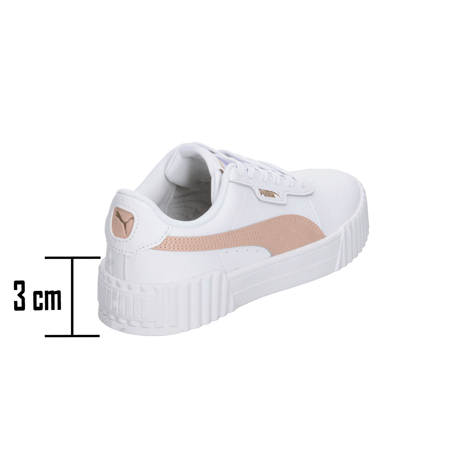 Tenis Dama Puma Carina 3.0 Blanco Casual Mujer — imagen 4