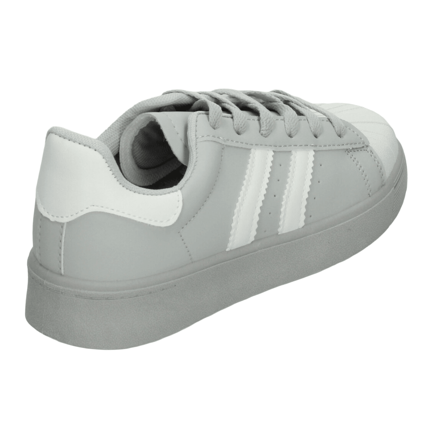 Tenis Berlin Dama Gris Casual Cintas Cómodo Mujer — imagen 4