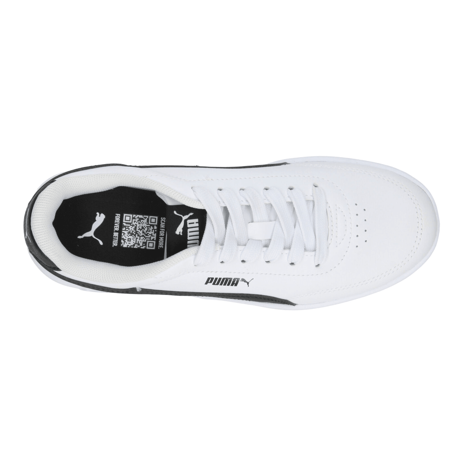 Tenis Puma Court Classic Clean Niño Blanco Casual Infantil T22-26 — imagen 9