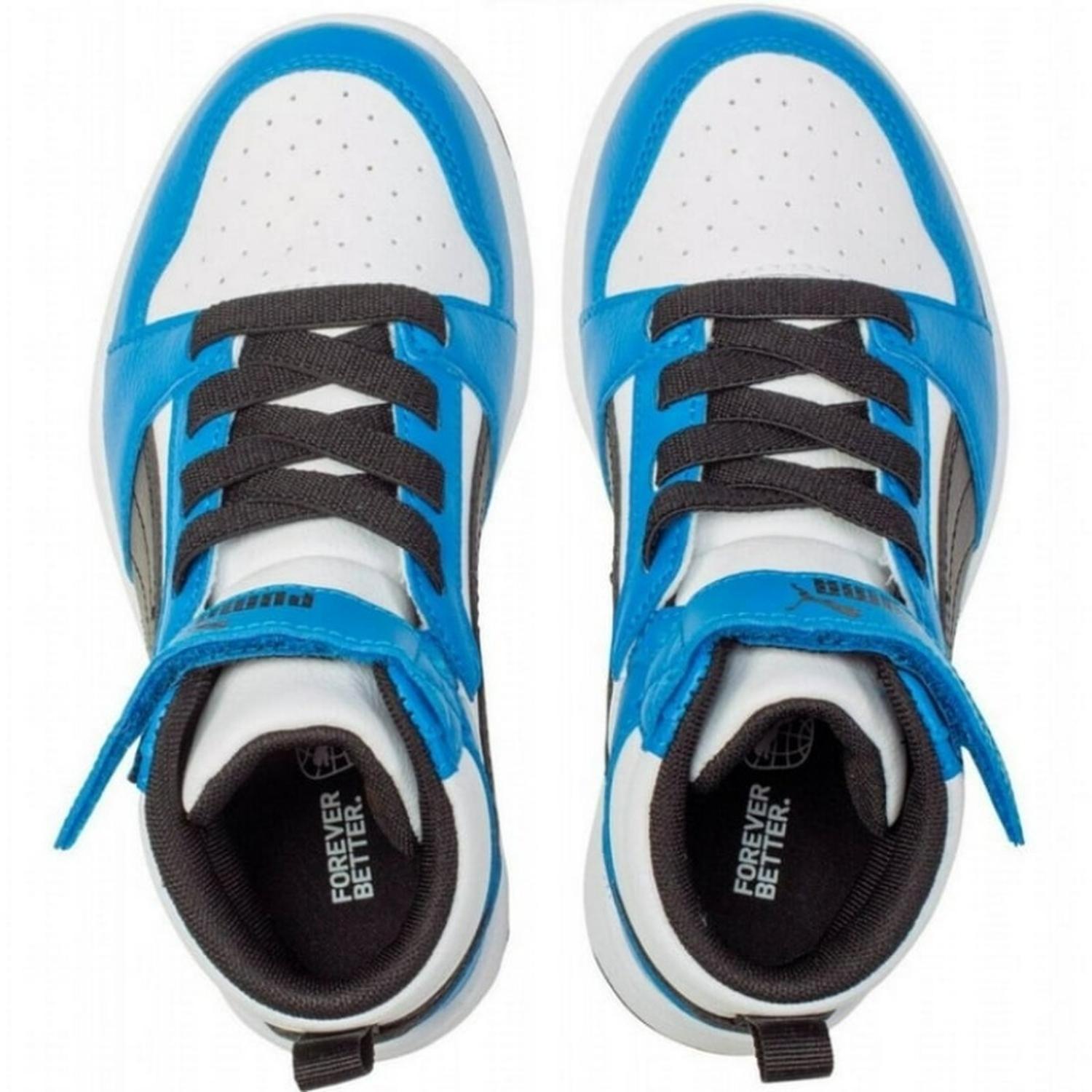 Tenis Puma Rebound V6 MID PS para Niños 16.5 A 21. 393832-06 — imagen 4