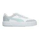 Tenis Puma Carina Mia Dama Casual Gris Blanco Mujer
